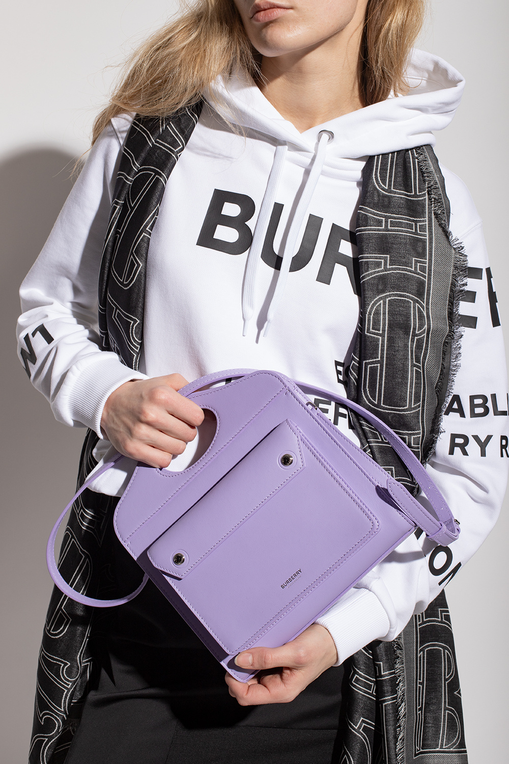 Burberry store bags purple